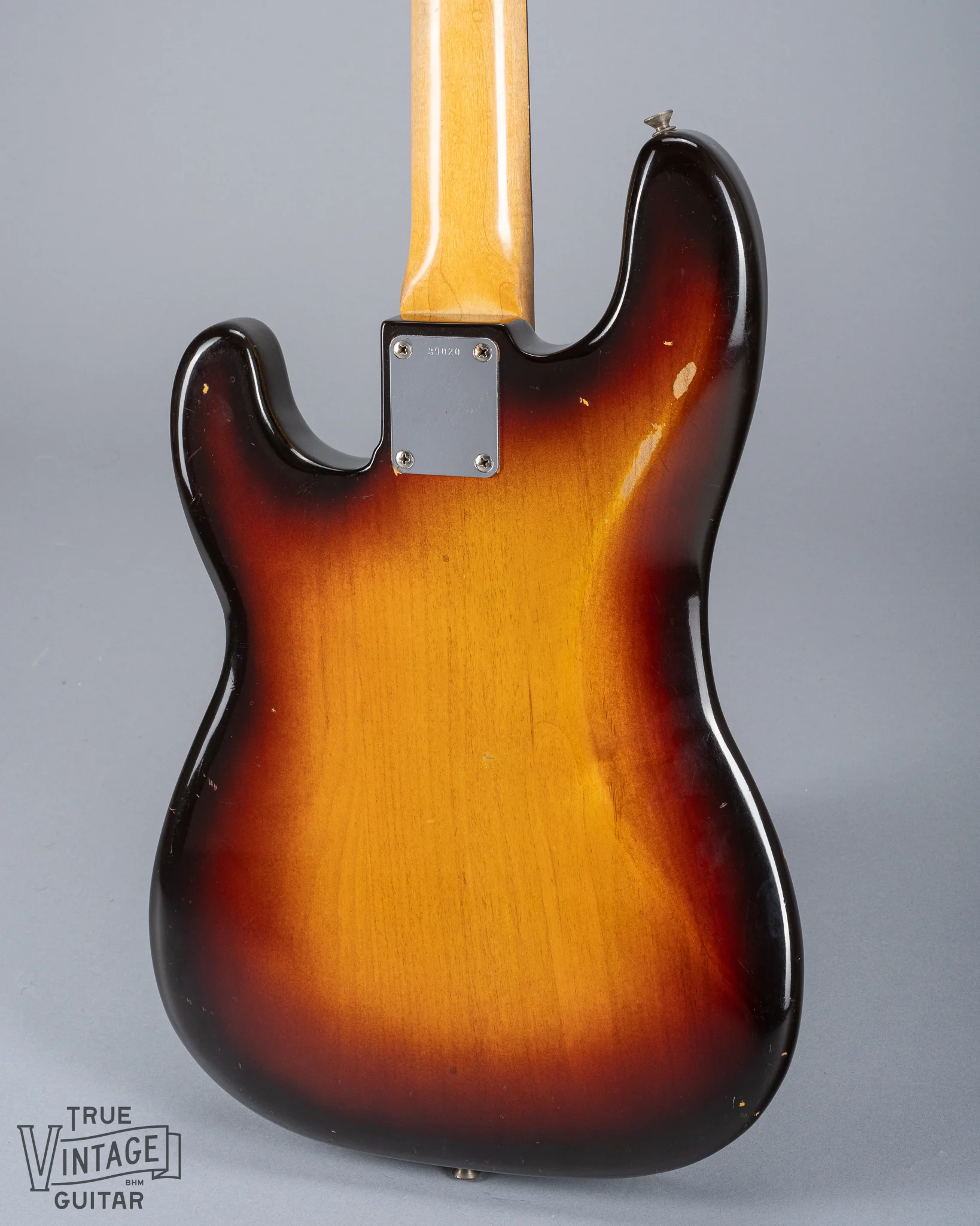 1959 Fender Precision Bass Sunburst Factory Mint Green Pickguard - Image 6