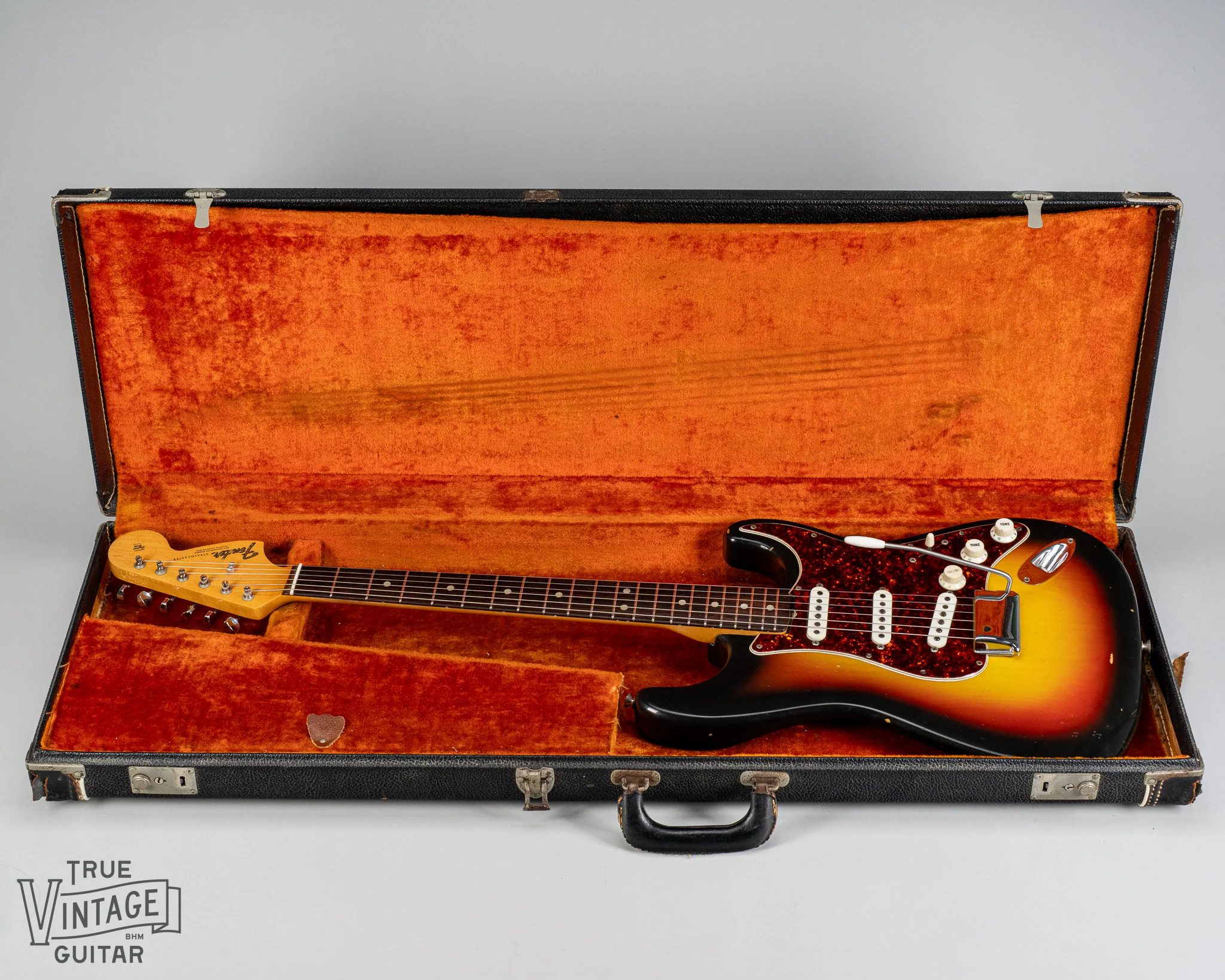 1967 Fender Stratocaster Sunburst Tortoise Shell Pickguard - Image 12