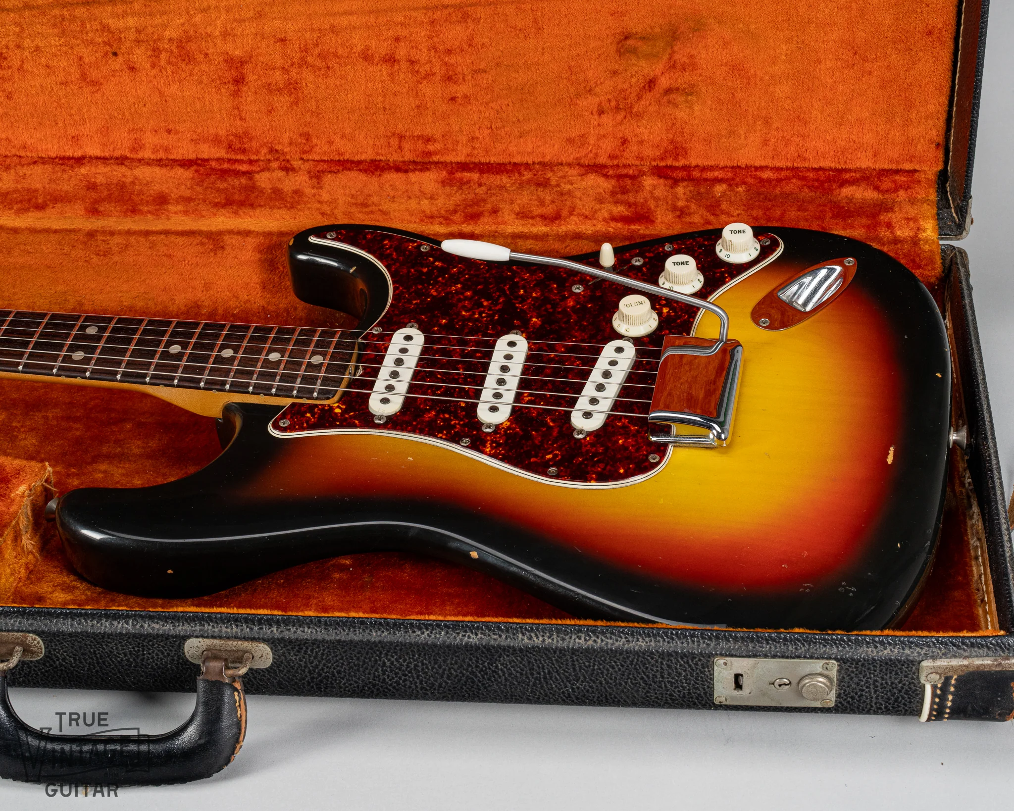 1967 Fender Stratocaster Sunburst Tortoise Shell Pickguard - Image 13