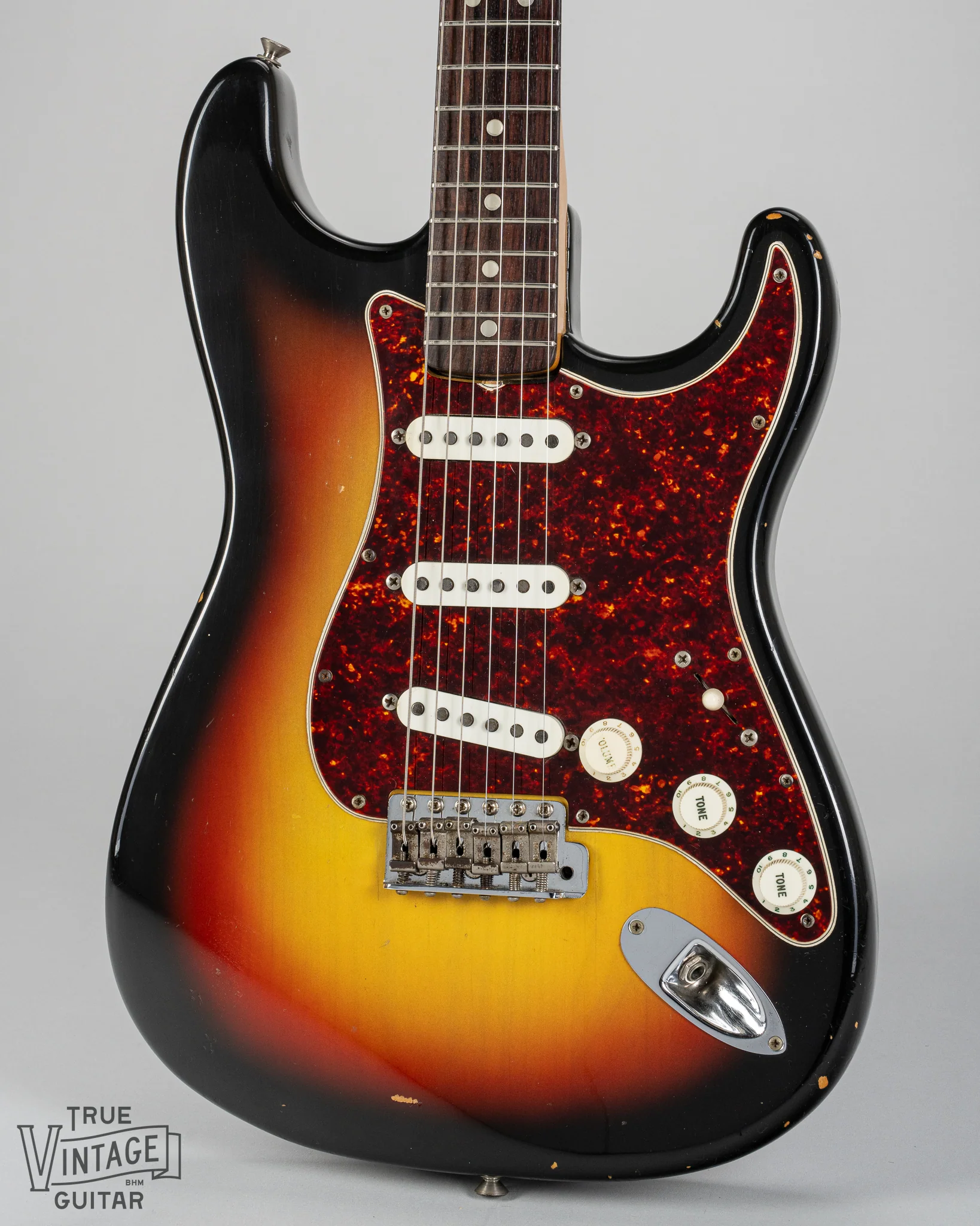 1967 Fender Stratocaster Sunburst Tortoise Shell Pickguard - Image 5