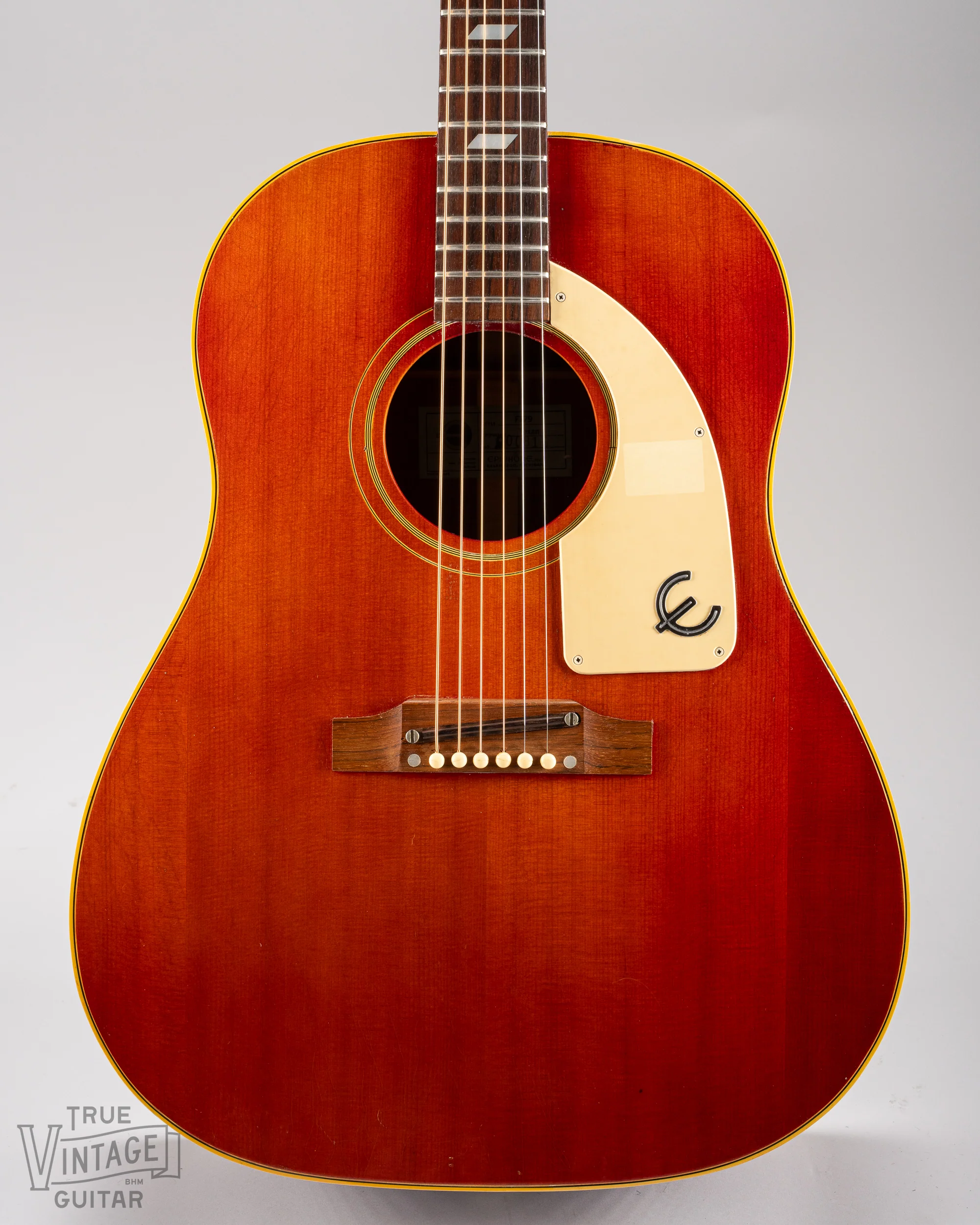 1968 Epiphone FT-79 Texan Cherry Red - Image 6