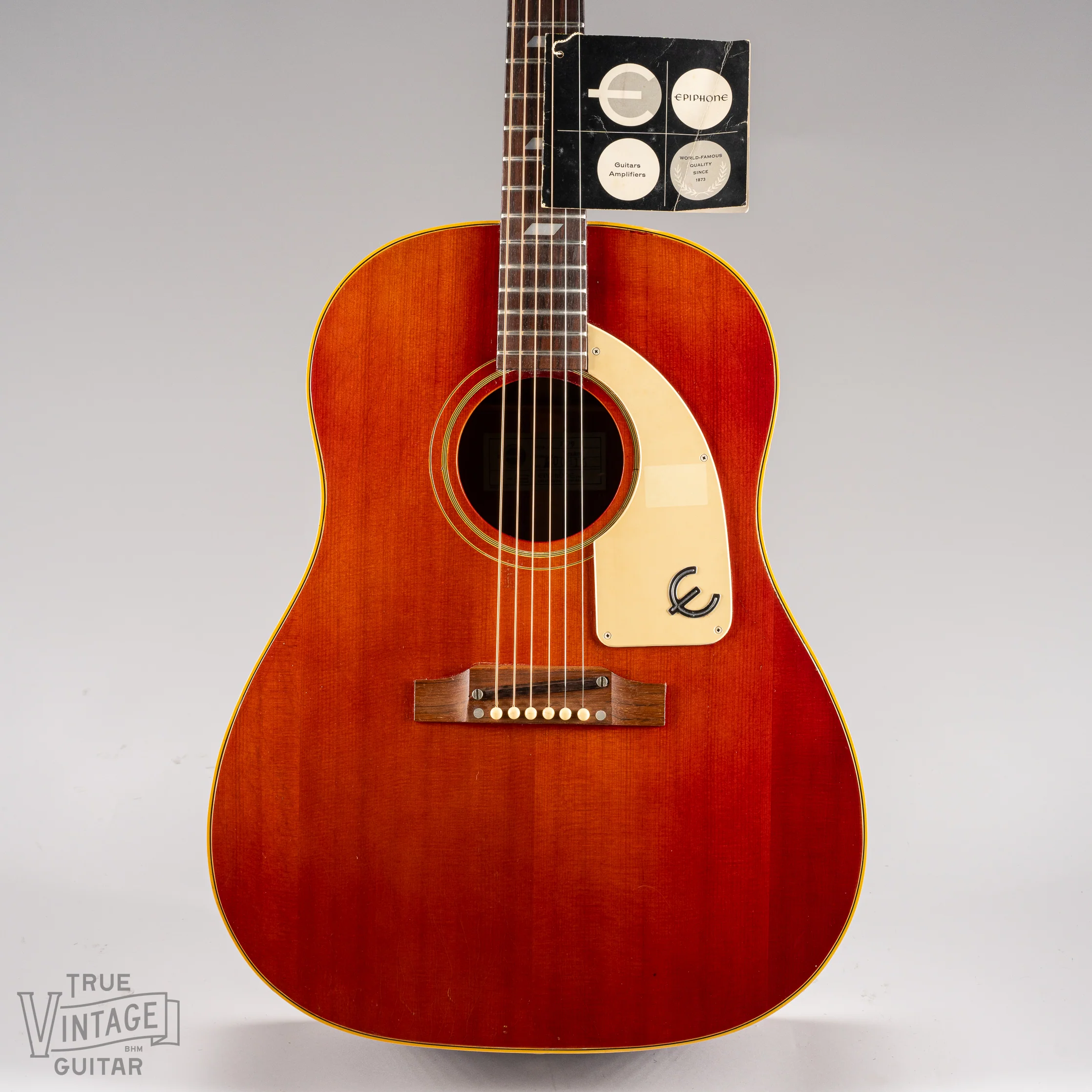 1968 Epiphone FT-79 Texan Cherry Red - Image 8