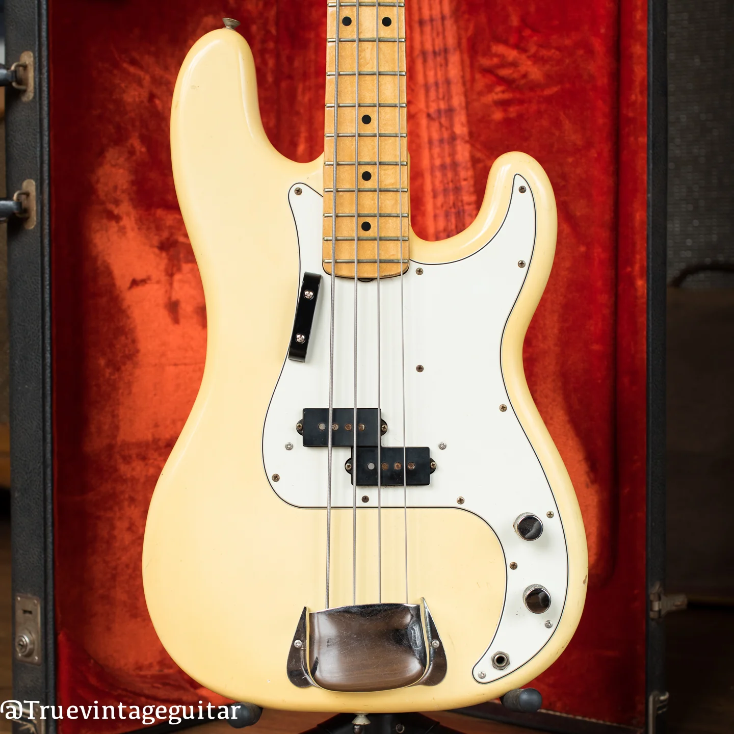 1976 Fender Precision Bass Olympic White Narrow Nut - Image 3