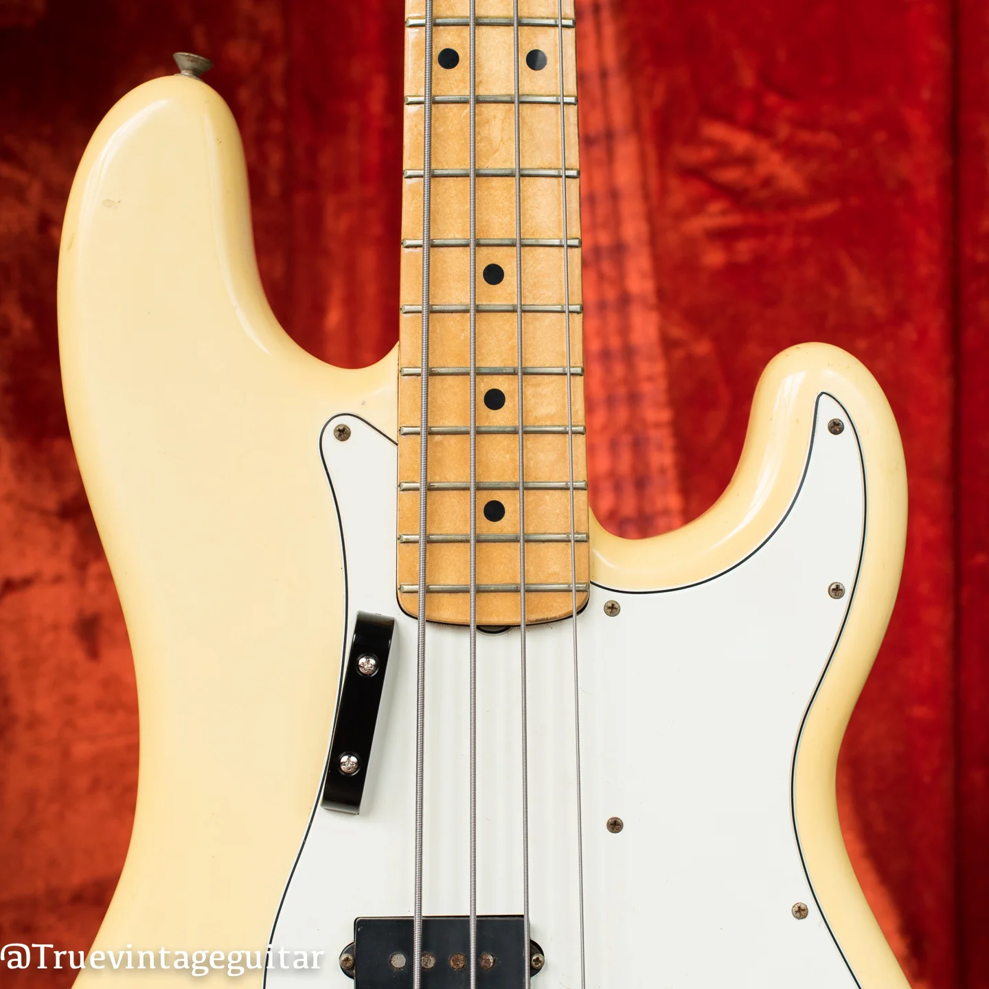 1976 Fender Precision Bass Olympic White Narrow Nut - Image 4