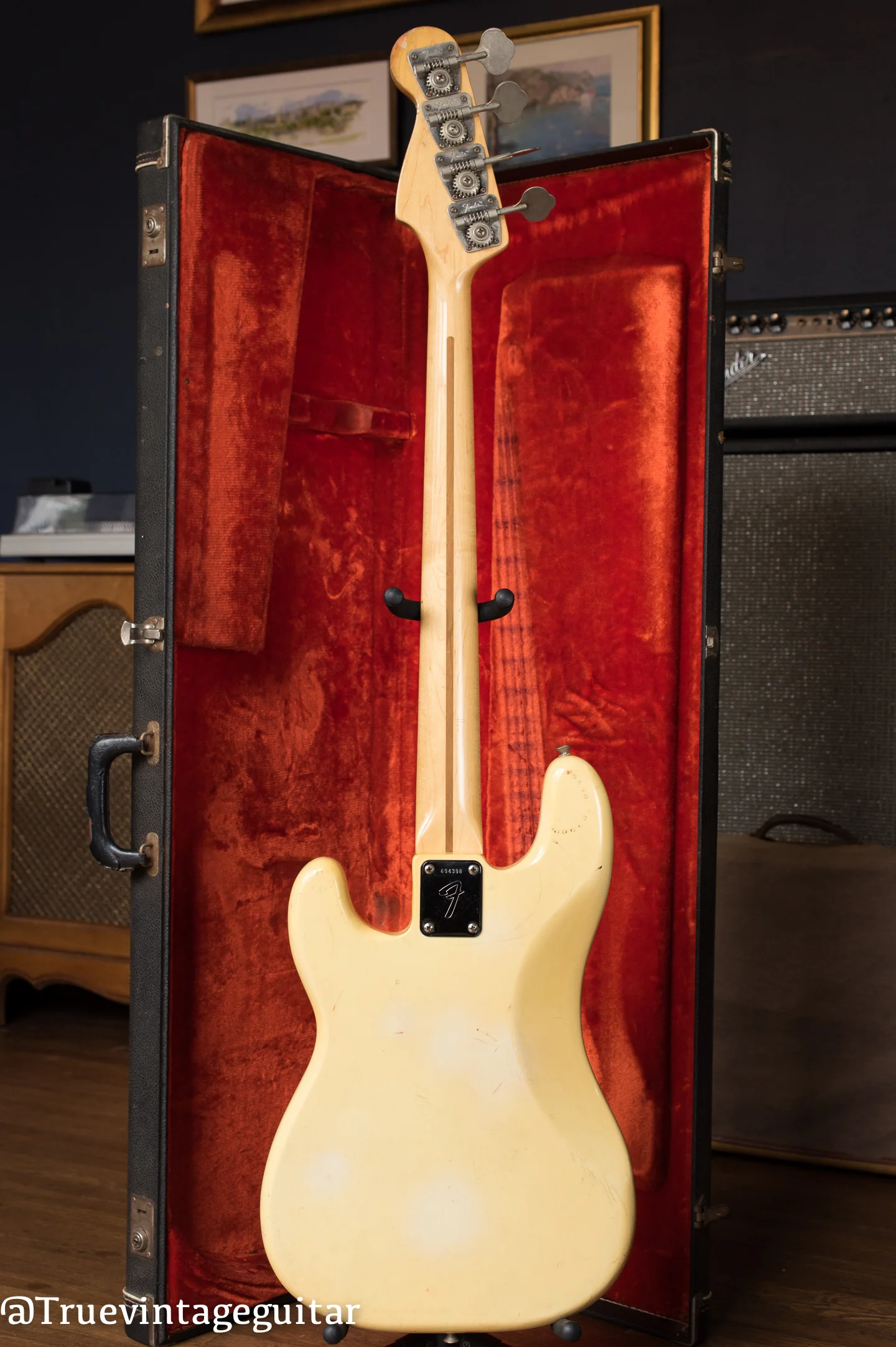 1976 Fender Precision Bass Olympic White Narrow Nut - Image 8